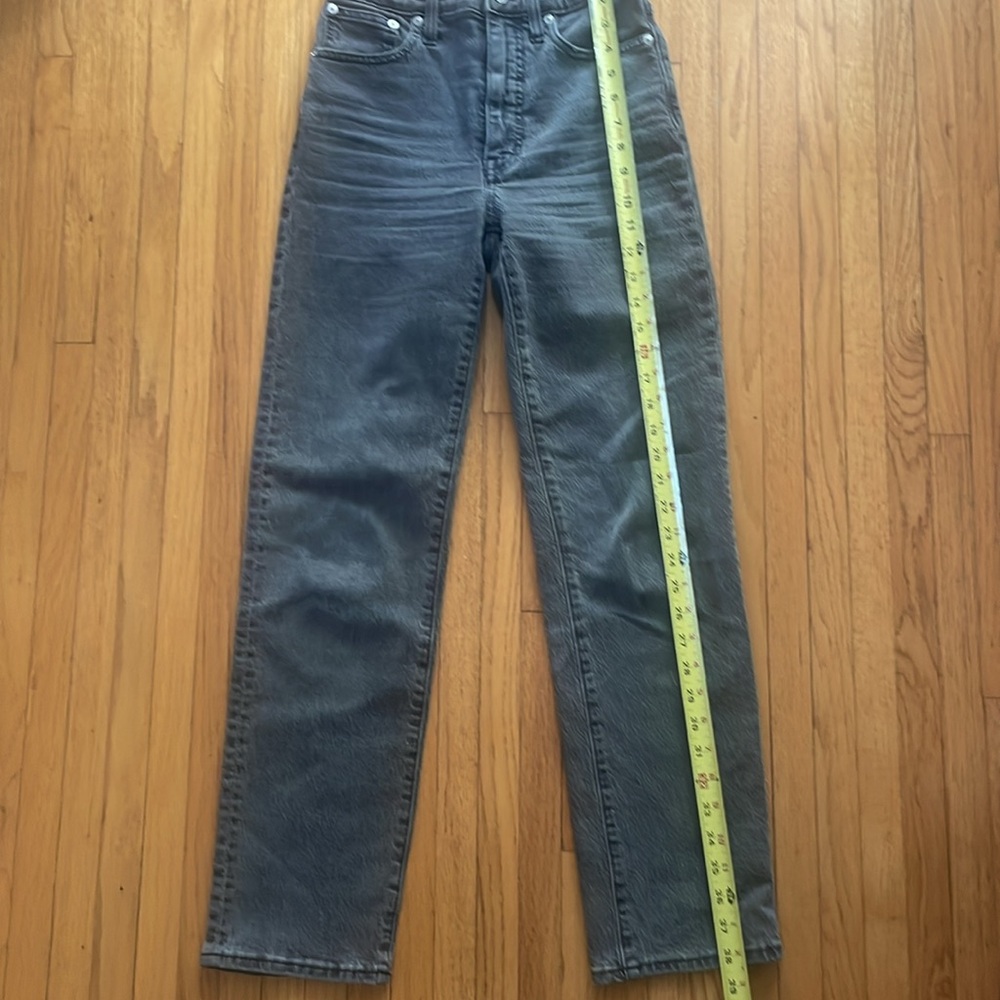 Madewell The Perfect Vintage Straight Jean Cosner Wash Size 23 Gray Denim - Picture 9 of 11